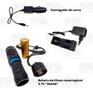 Lanterna Tática de Led Recarregável Caerus CRS-9856