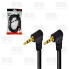 Cabo P2 x P2 90º 3 Metros X-Cell XC-P2-9B