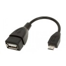 Cabo Micro USB V8 OTG 15 cm