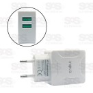 Carregador Rápido 2 USB 4.8A Com Cabo Iphone Inova CAR-3236A