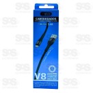 Cabo De Nylon Reforçado Micro USB V8 2 Metros Inova CBO-7558