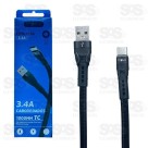 Cabo De Nylon Reforçada Type-C 1 Metro Inova CBO-7556