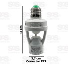 Sensor De Presença Com Bocal E27 Luatek LK-6015