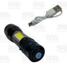 Mini Lanterna Tática De LED Recarregável B-Max BM-8400