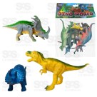 Kit Dinossauros Com 12 Peças Toy King TK-1499