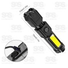 Mini Lanterna LED Recarregável Ajustável Altomex AL-1909