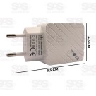 Carregador Rápido 4.8A Com 2 USB Inova CAR-5254