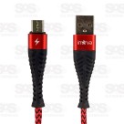 Cabo De Dados Rápido Micro USB V8 3.4A 1 Metro Inova CBO-20292