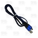 Cabo De Dados Reforçado Duo Veludo Micro USB V8 1 Metro Inova CBO-7549