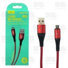 Cabo De Nylon Reforçado Micro USB V8 2 Metros Inova CBO-6090