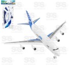 Avião Aeroplano H620 Fricção Com Som e Luz Para Montar Toy King TK-1208
