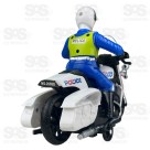 Motocicleta Bate E Volta Super Policial Com Luzes E Sons Toy King TK-AB4544