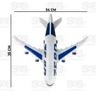 Avião Infantil Bate e Volta Com Luzes e Sons TK-AB2908