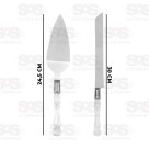 Kit Para Bolos Espátula e Faca Inox Caerus CRS-1542 / CRS-2816