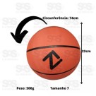 Bola De Basquete Tamanho Oficial Zippy BL2399