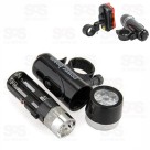 Lanterna para Bicicleta com Buzina e Luz Traseira Caerus CRS-BK04