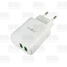 Carregador 2 USB 3.1A Com Cabo Lightning Inova CAR-3231A