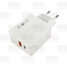 Carregador 2 USB 20W+25W Com Cabo Micro V8 Inova CAR-3270S