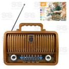 Rádio Retrô AM/FM/Bluetooth/TF/USB/P2 220V Altomex AD-8282