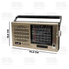 Rádio Retrô Bluetooth/FM/AM 10 Bandas Eletromex EL-1316