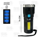 Lanterna De LED Recarregável Com Indicador De Bateria Eletromex EL-2704
