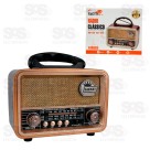 Rádio Retrô Havaí FM/AM/SW/USB/BT/TWS Eletromex EL-1310