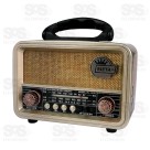 Rádio Retrô Havaí FM/AM/SW/USB/BT/TWS Eletromex EL-1310