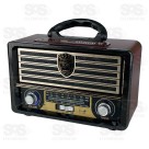 Rádio Retrô Bluetooth Com Controle Remoto Eletromex EL-1308