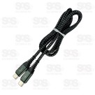 Cabo De Nylon Type C Para Type C 65W 1 Metro Inova CBO-12446
