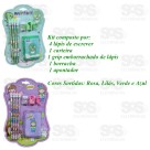 Kit Escolar 8 Peças Com Carteira Polibrinq SCB52