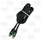 Cabo De Nylon Type C Para Type C 65W 2 Metros Inova CBO-12451