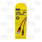 Cabo De Nylon Micro USB V8 3.4A 1 Metro Inova CBO-9864