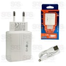 Carregador 2 USB 4.8A Com Cabo Iphone Inova CAR-3316A