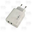 Carregador 2 USB 4.8A Com Cabo Iphone Inova CAR-3316A