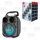 Caixa De Som Portátil 8W Com LED Altomex AL-1182
