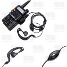 Fone Com Microfone Para Rádio Comunicador Walk Talk B-Max BF-01