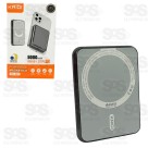 Carga Extra 5.000mAh Magnético Entrada Type C Magsafe Kaidi KD-995