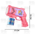 Metralhadora Arma Lança Bolhas De Sabão 12 Furos Toy King TK-AB7706