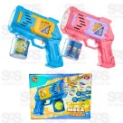 Metralhadora Arma Lança Bolhas De Sabão 12 Furos Toy King TK-AB7706