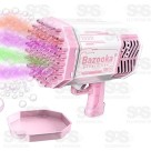 Bazooka Metralhadora Lança Bolhas De Sabão 69 Furos Toy King TK-AB7705