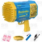 Bazooka Metralhadora Lança Bolhas De Sabão 69 Furos Toy King TK-AB7705