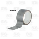 Fita Adesiva Silver Tape 10Mx45MM Cinza TroyaTools TRY-0115