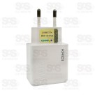 Fonte Carregador Rápido USB + PD 20W Kaidi KD-670