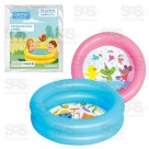 Piscina Infantil Inflável 2 Aneis 33 Litros Caerus CRS-2186