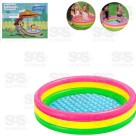 Piscina Infantil Inflável 3 Aneis 40 Litros Caerus CRS-2184