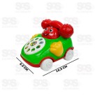Carrinho à Corda Telefone Musical Toy King TK-AB6086