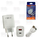 Carregador USB+TPC 40W Com Cabo Micro USB V8 Inova CAR-3189S