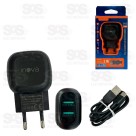 Carregador 2 USB 3.1A Com Cabo Type C Inova CAR-3295C