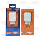 Carregador Rápido 2 USB 3.1A Com Cabo Iphone Inova CAR-3115A