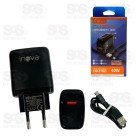 Carregador USB+PD 40W Com Cabo Micro USB V8 Inova CAR-3186S